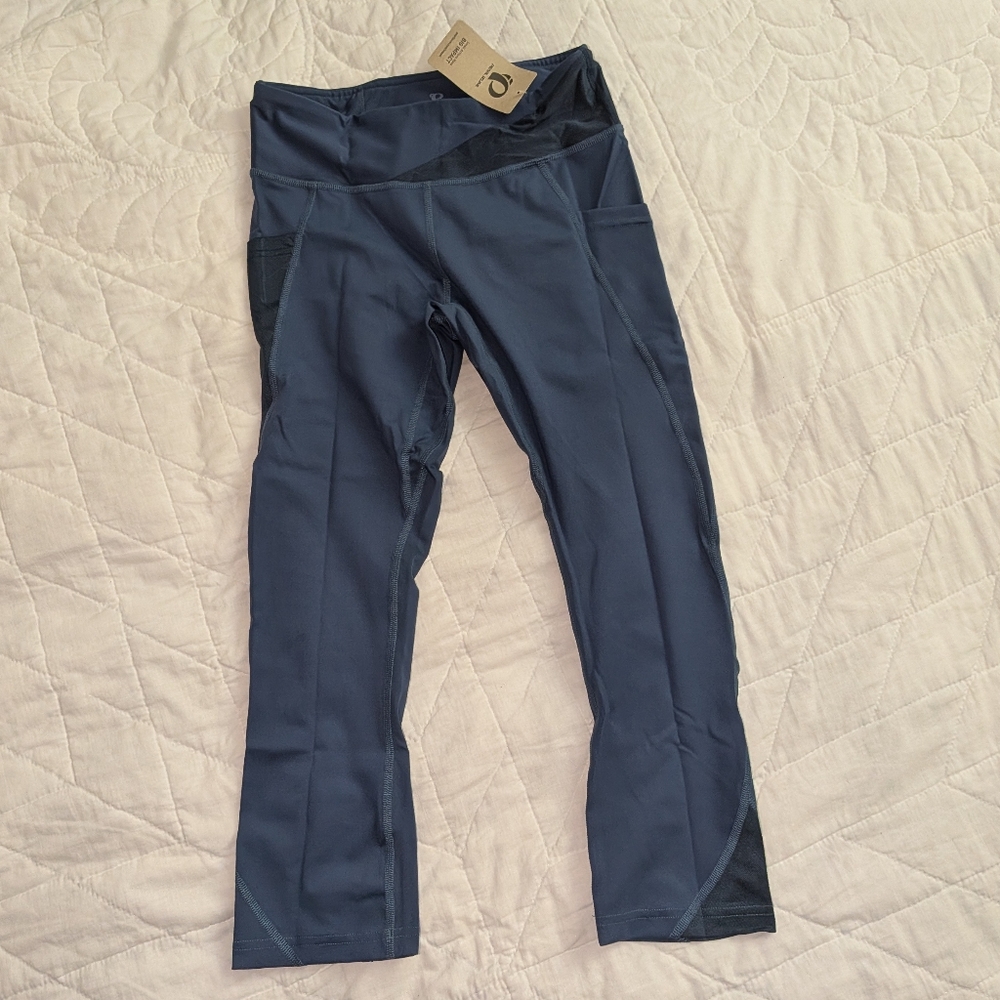 🚲 NEW! Pearl Izumi Women's Sugar 21" Cycling Crop Tights Medium Navy